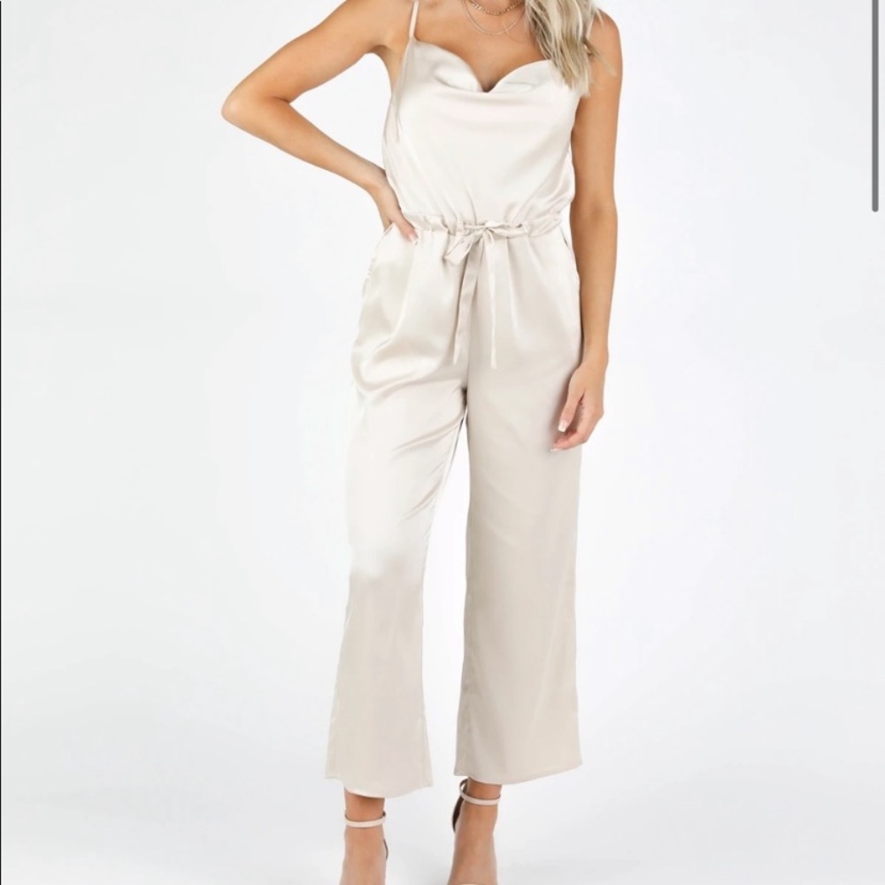 NTW KITTENISH Champagne Jumpsuit - Picture 3 of 6